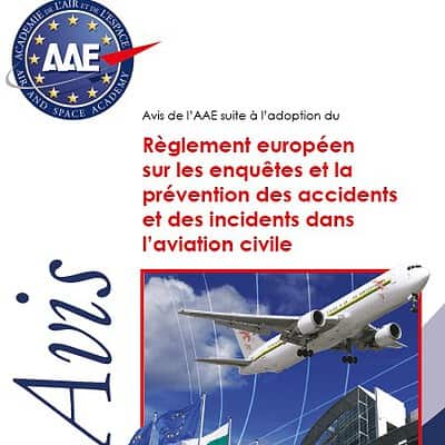 Avis n°3 : Règlement européen sur les enquêtes et la prévention des accidents et des incidents dans l’aviation civile