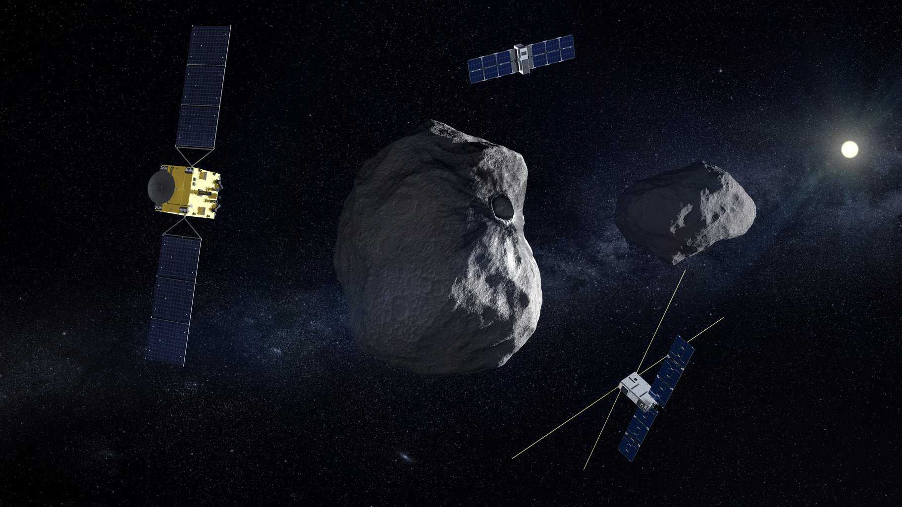 First asteroid deflection test with DART (NASA) and Hera (ESA) missions